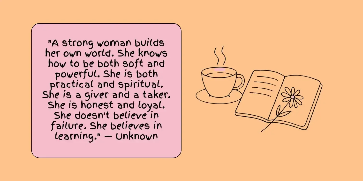 COFFEE AND BOOK WOMAN HEALING QUOTE