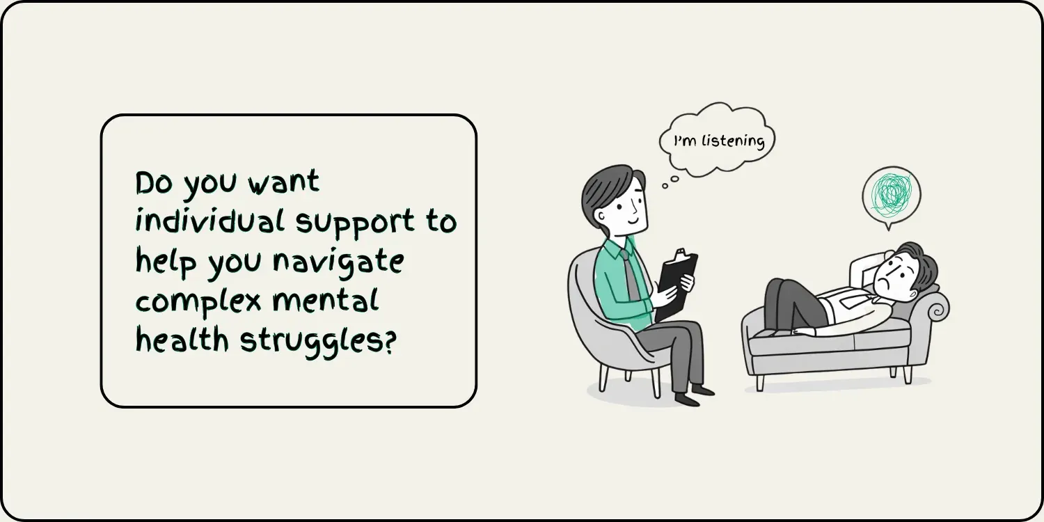 THERAPY VS ONLINE SUPPORT GROUP THERAPIST OFFICE