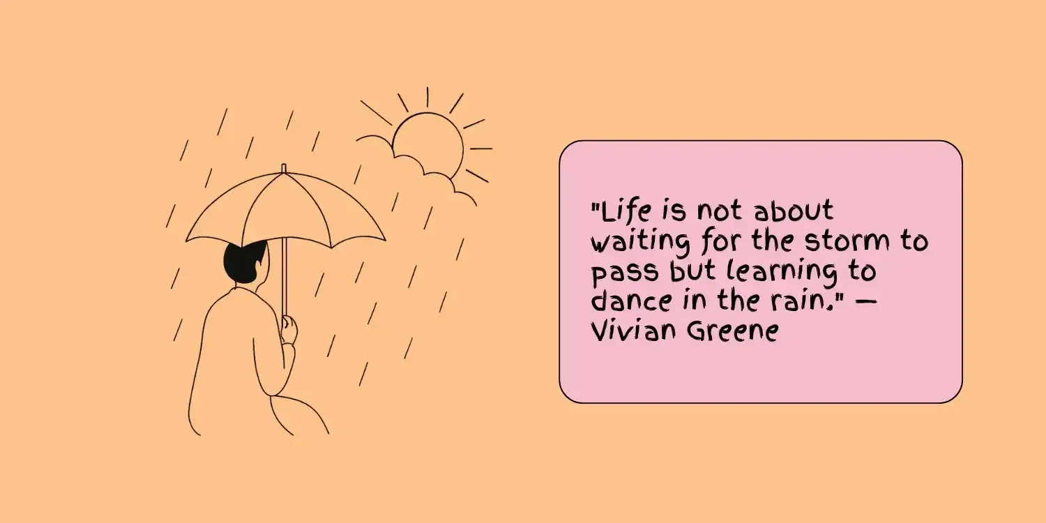 WOMAN IN UNDER UMBRELLA VIVANE GREENE QUOTE