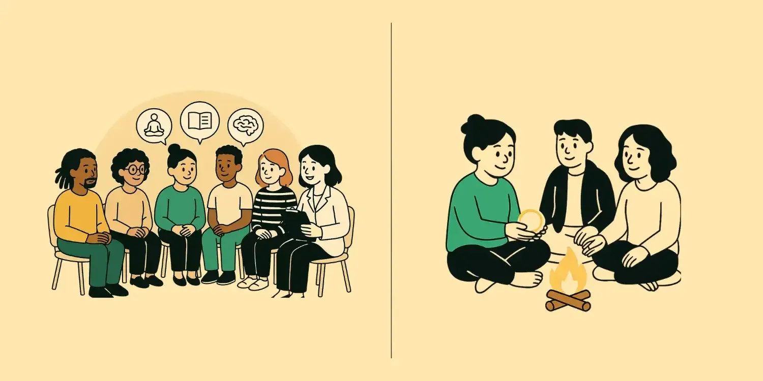 BetterHelp Group Therapy Vs Totem Spaces visual comparison