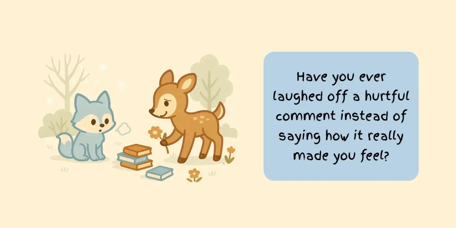 FAWN LAUGHS OFF HURTFUL COMMENT