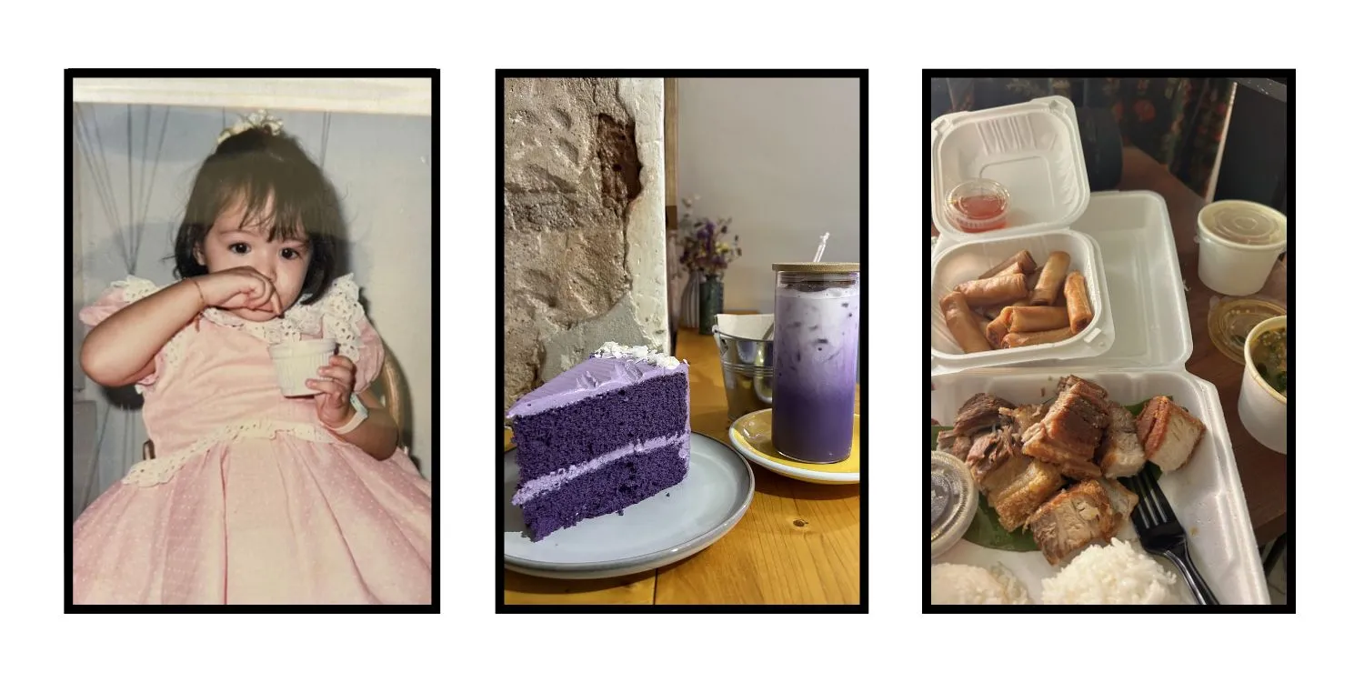 Finish Your Food Little Me With Ube Cake And Lechon