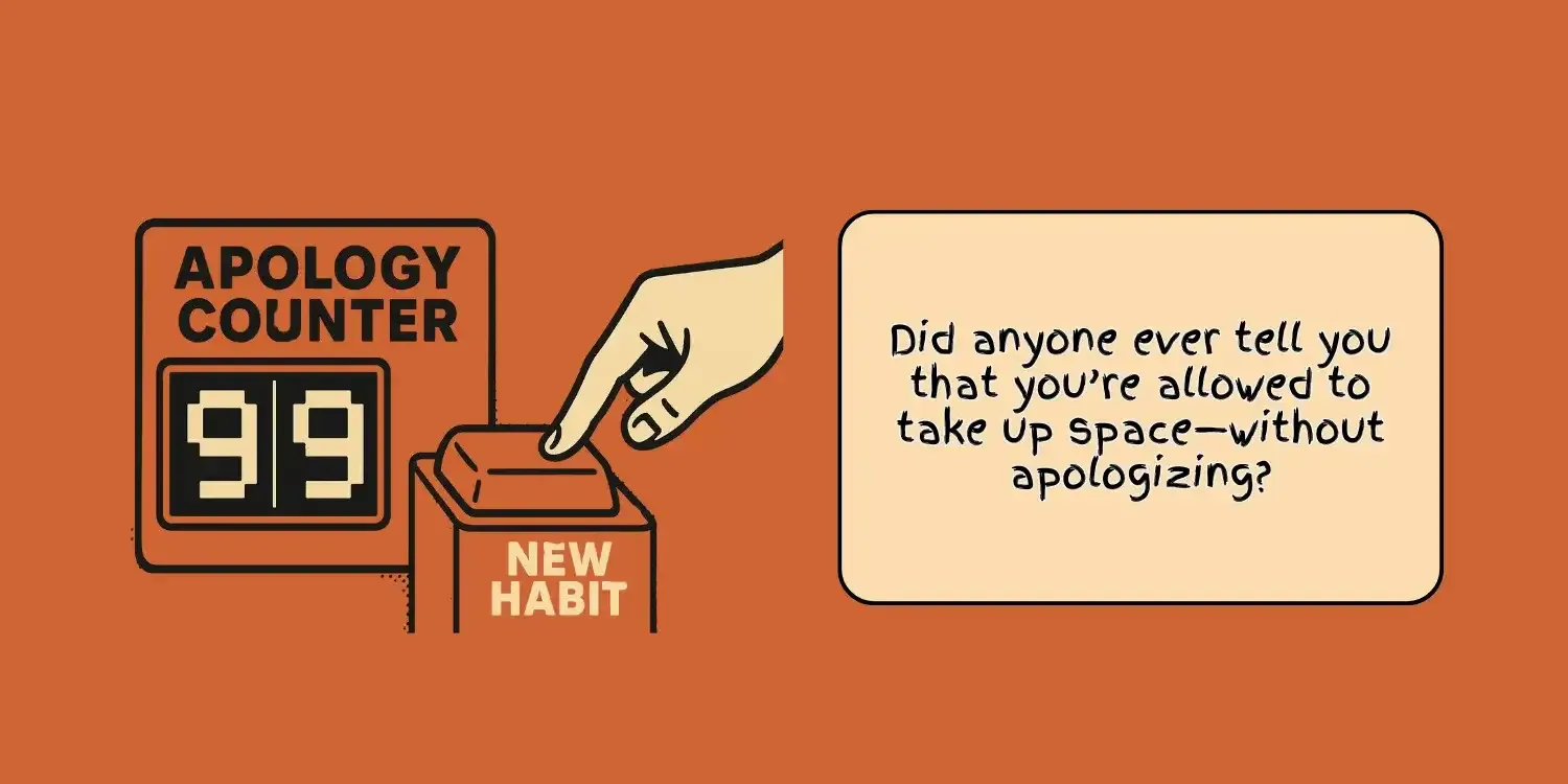 APOLOGY COUNTER WITH NEW HABIT BUTTON