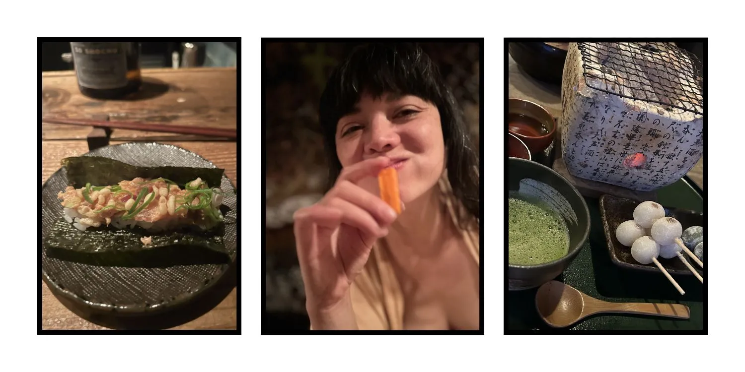 Finish Your Food Happy Eating Mochi, Sushi, And Carrot