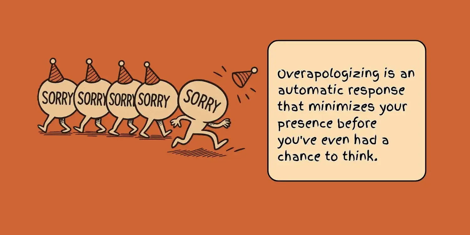 SORRY PARADE WITH OVER APOLOGIZING DEFINITION