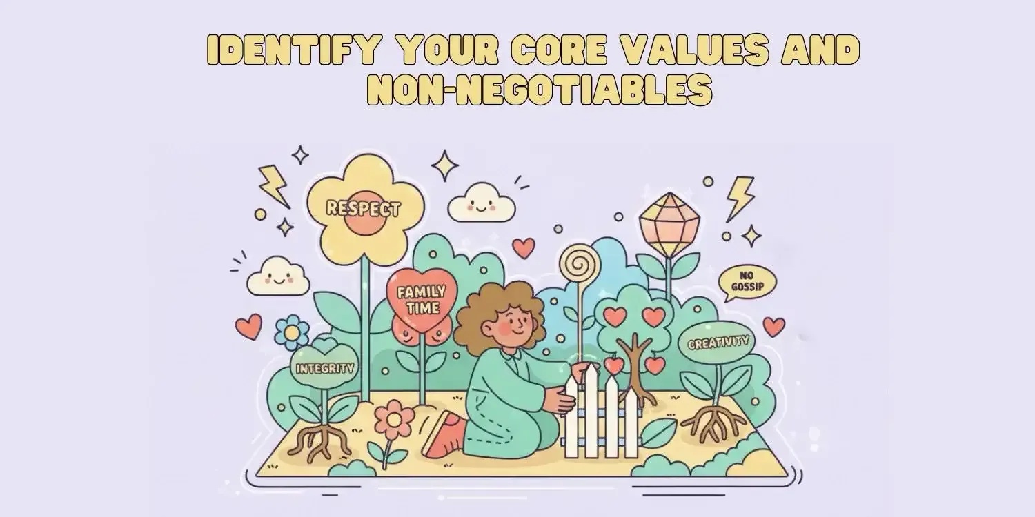 Identify Your Core Values And Non Negotiables