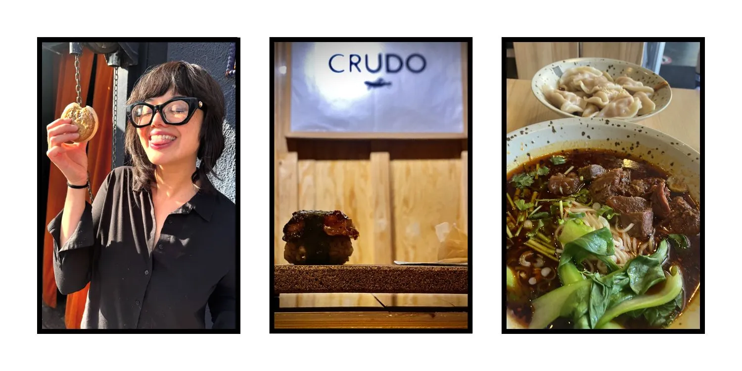 Finish Your Food_Crudo Beef Noofle Soup Vanessa Robinson Eating Ice Cream Sandwich