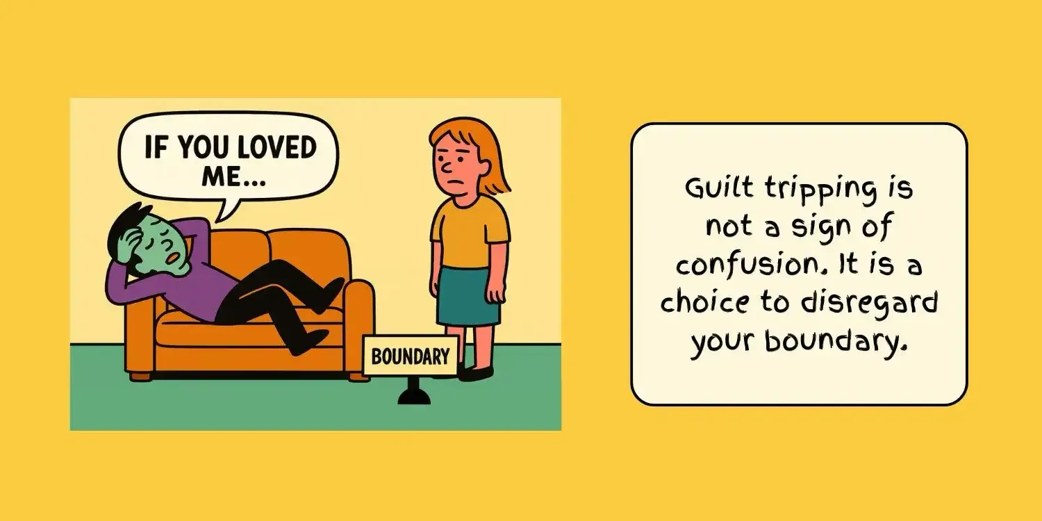 Guilt Tripping Is A Boundary Violation
